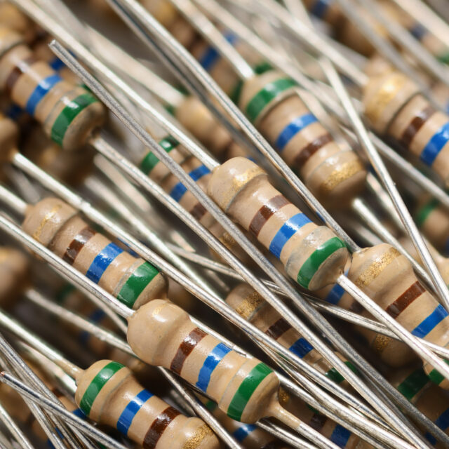 Heap of resistors background