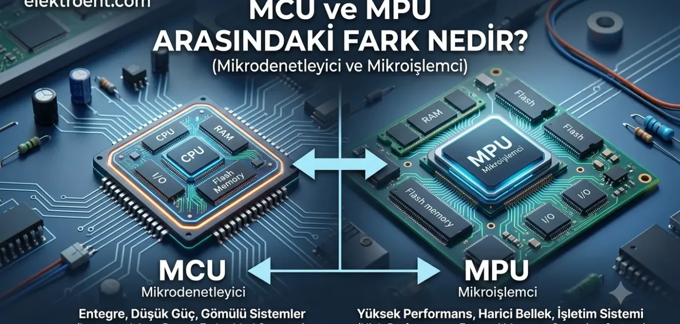 MCU ve MPU arasındaki fark nedir? Mikrodenetleyici ve mikroişlemci