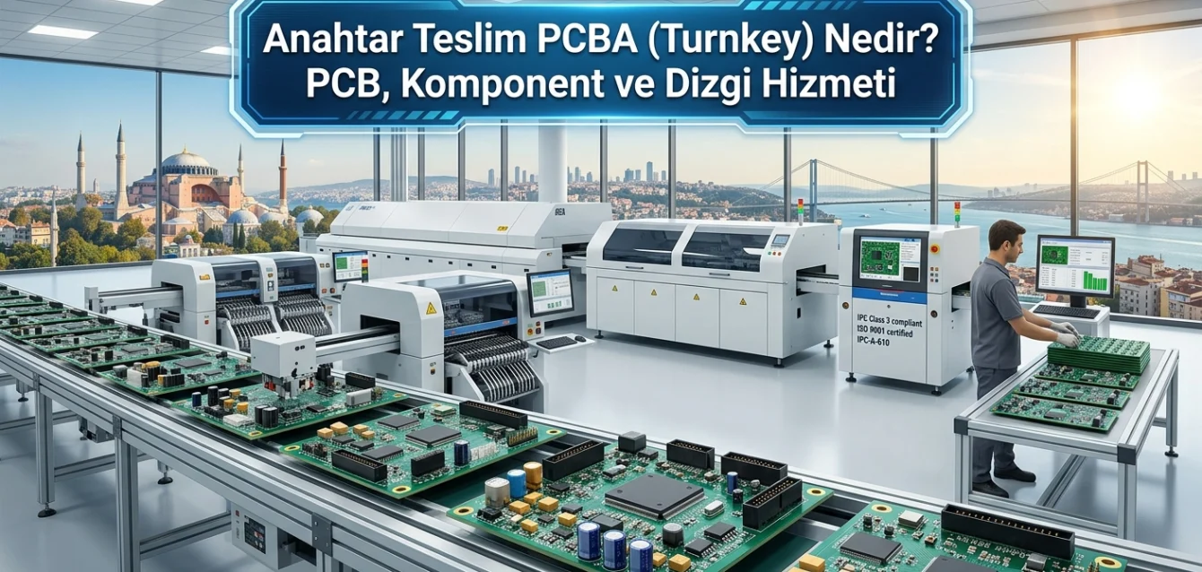 Anahtar Teslim PCBA (Turnkey) Nedir? PCB, Komponent ve Dizgi Hizmeti