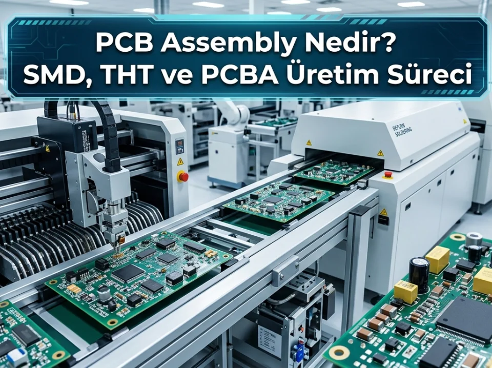 PCB Assembly Nedir? SMD, THT ve PCBA Üretim Süreci PCB Assembly Nedir? SMD, THT ve PCBA Üretim Süreci